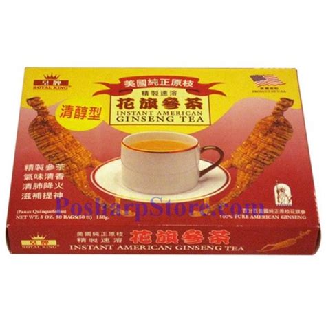 There is also a variety of ginseng known as american ginseng. Royal King Instant American Ginseng Tea 5.3 oz