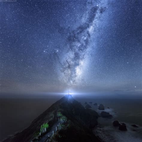 New Zealand Has An Amazing Night Sky This Was Taken From Nugget Point