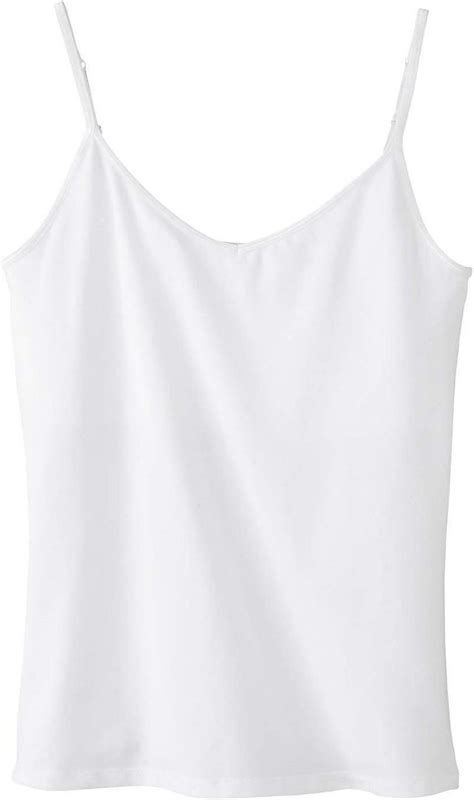 Bella Ladies 65 Oz Cottonspandex Shelf Bra Tank White Xl At Amazon Womens Clothing Store