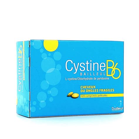 Cystine B6 Comprimés Médicament Perte De Cheveux Ongles Fragiles