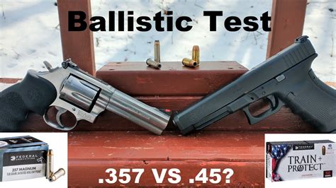 45 Acp Vs 357 Magnum The Classic Test Federal Oldschool Ammo With Dan The Wolfman Youtube