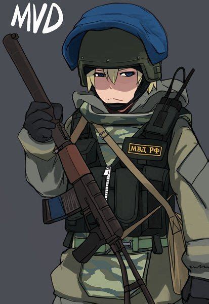 Anime Russian Soldier