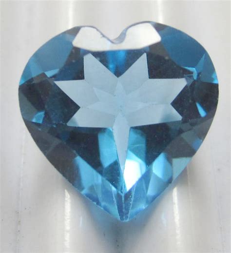 Gorgeous Ring Pendant Size Gem 386ct Blue Topaz Heart Shaped Gemstone