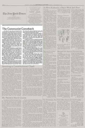 Opinion The Communist Comeback The New York Times