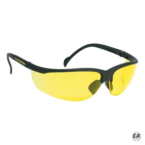 Promotional Polycarbonate Frame Gs 1717 Yellow Safety Glasses Customized Safety Glasses