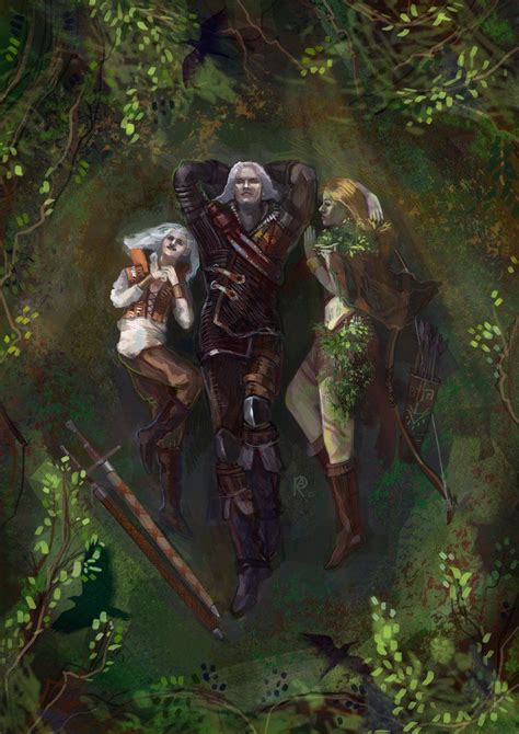 Brokilon Ciri Geralt And Dryad Braenn The Witcher Books The
