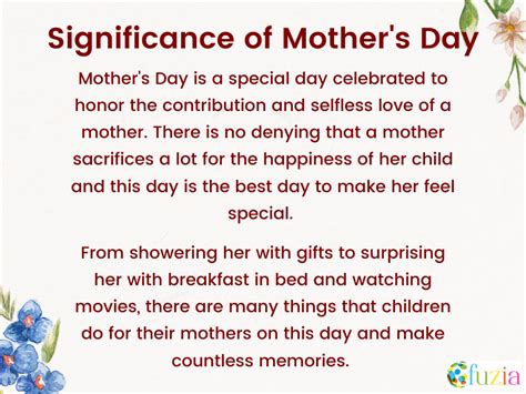 Mothers Day History And Significance Fuzia