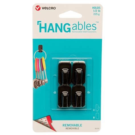 Velcro Hangables 4 Piece Micro Removable Wall Hooks Available Online