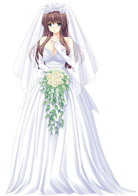 The Big Imageboard Tbib Bouquet Bridal Veil Dress Flower Kuroda