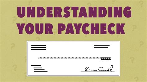 Understanding Your Paycheck Worksheets