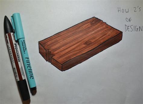 How To Draw Wood In Seconds How 2s Of Design Gambar
