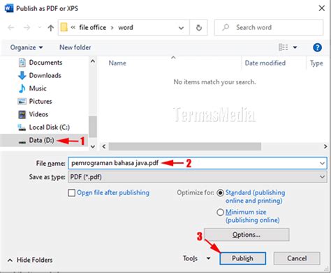 Cara Mengubah Format File Docx Doc Ke Pdf Di Microsoft Word