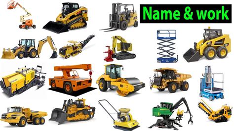 Heavy Construction Equipment Names Construction Machine Names Heavy