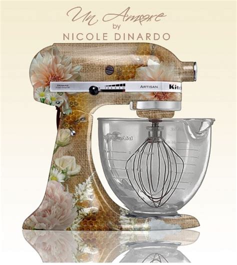 Un Custom Painted Kitchenaid Mixers Floral Concept By Nicole