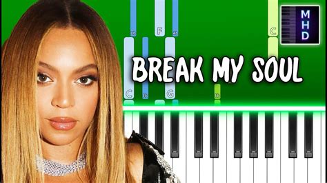 Beyoncé Break My Soul Piano Tutorial Youtube