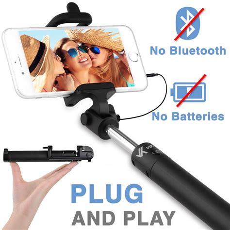 Ultra Portable Wired Selfie Stick Voxkin