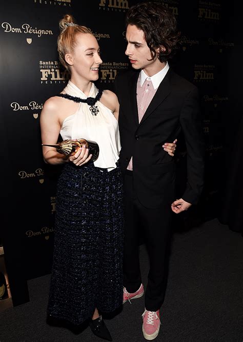 Saoirse ronan and timothée chalamet talk to ew about reuniting for 'little women' in their first joint photo shoot. Timothée Chalamet & Saoirse Ronan The 33rd Santa Barbara ...
