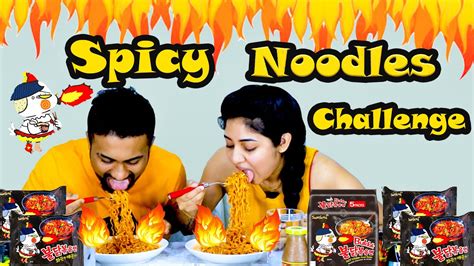 Korean Spicy Noodles Challenge Fire Noodles Challenge Food