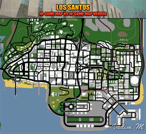Gta San Andreas Map Los Santos