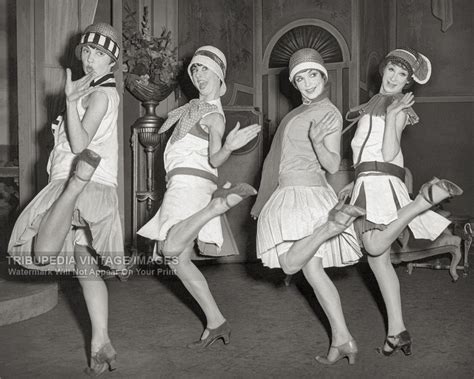 Vintage 1920s Photo Of Four Flappers Dancing The Charleston Etsy Ireland