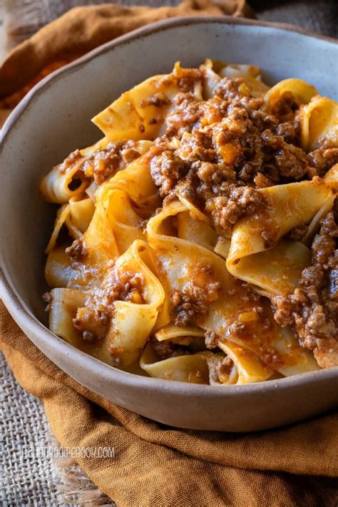 Easy And Festive Pappardelle Bolognese For Holiday Dinners Italian