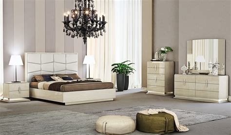 Modern Italian Furniture Bedroom Set Carmen White Modern Italian