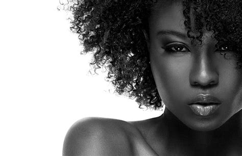 download beautiful black woman monochrome portrait wallpaper