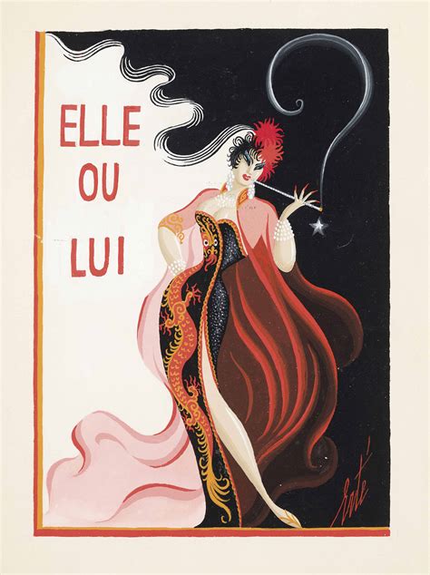 Romain De Tirtoff Erté Russianfrench 1892 1990 Elle Ou Lui