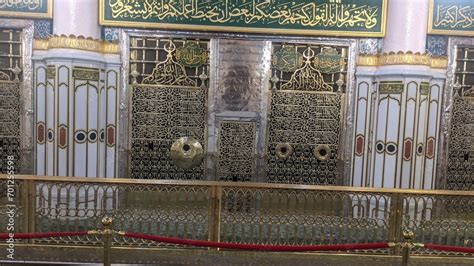 The Grave Tomb Of The Prophet Muhammad The Madina Saudi Arabia
