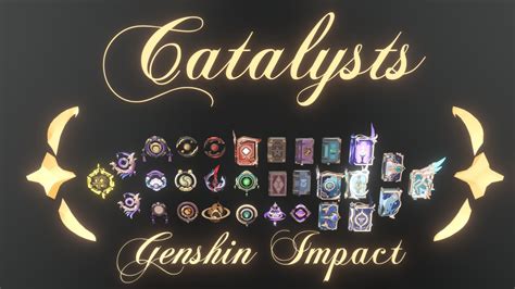 Genshin Impact Catalysts Download Free 3d Model By The Warvet