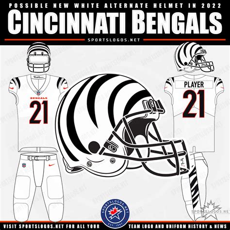 Cincinnati Bengals To Introduce New White Helmet For 2022 Sportslogos