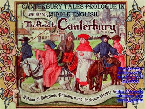 Ppt Canterbury Tales Prologue In Middle English Powerpoint