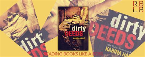 Cover Reveal Dirty Deeds By Karina Halle Reading Books Like A Boss