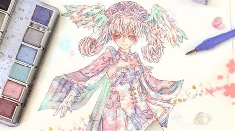 Class101 Create Your Own Watercolor Anime Illustrations With Kyu