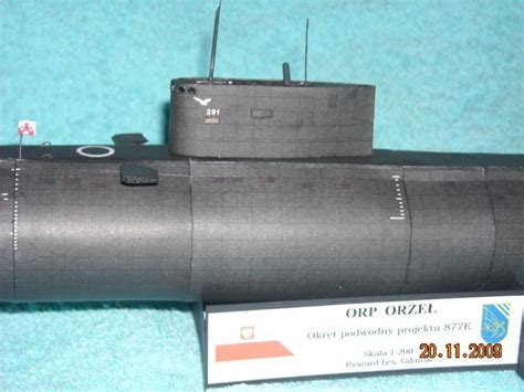 It is the third boat to bear this name. Model ORP Orzeł okręt podwodny klasy KILO - Kartonowki.pl