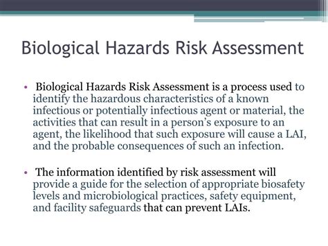 Ppt Biological Hazards Risk Assessment Powerpoint Presentation Free