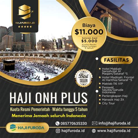 Biaya Paket Haji Plus Kuota Resmi Kemenag bersama Hajifuroda.id