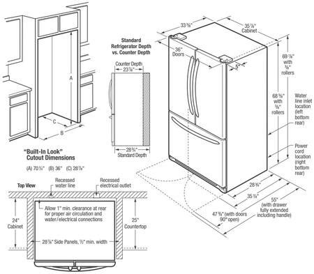Frigidaire FGHB2867TD 36 Inch Gallery Series French Door ...