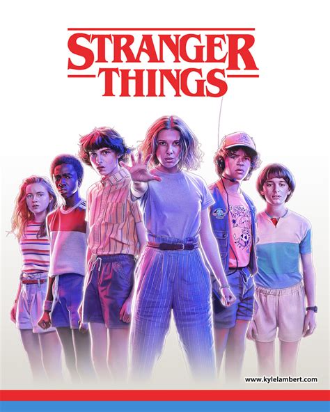 Stranger Things 3 Official Merch Art On Behance Pôsteres De Filmes