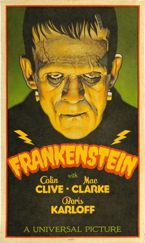 Frankenstein Art Poster B Karloff New One Style B Unique Only