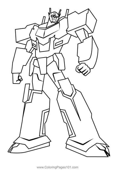 Optimus Prime From Transformers Coloring Page for Kids - Free