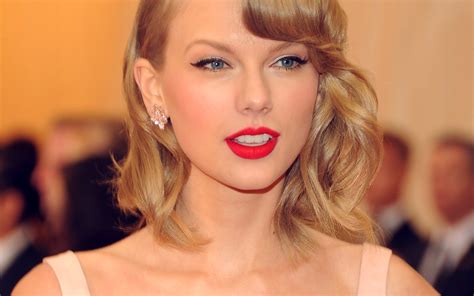 Hr75 Taylor Swift Girl Dress Red Lips Wallpaper