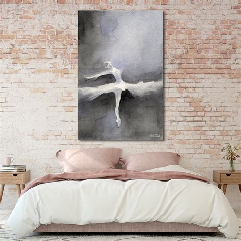Abstract Black And White Ballet Dancer Painting