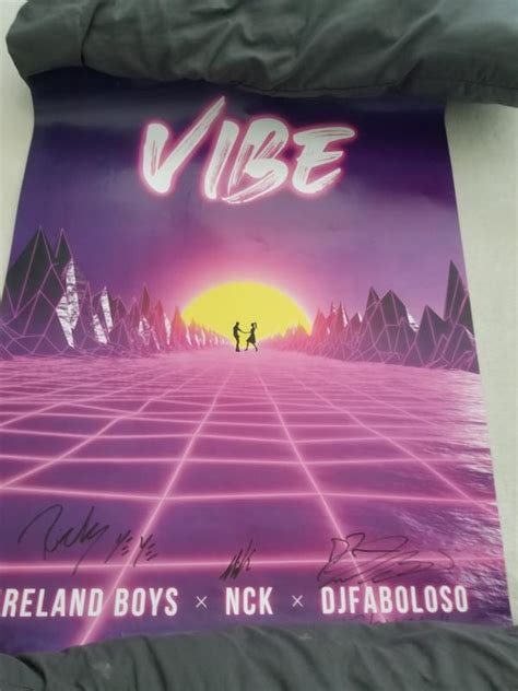 Signed Vibe Poster Ireland Boys Merch