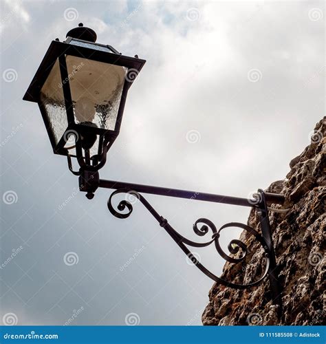Old Street Lamp Vintage Street Light Stock Photo Image Of Brick