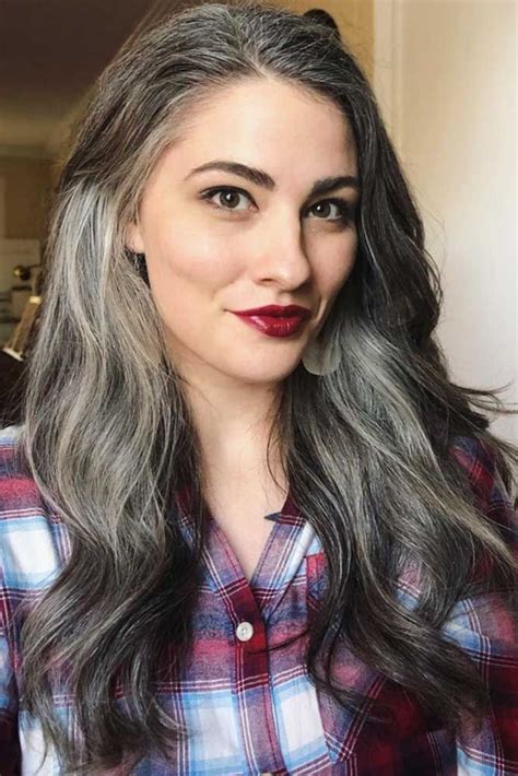 For really white hair, start with a coloring shampoo to kick start down to a darker shade. How to Get and Take Care Of the Salt And Pepper Hair Trend ...