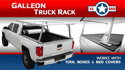 Galleon Rack For Trucks With Roll Up And Tri Fold Tonneau Covers From