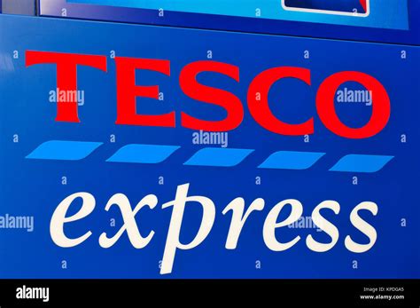 Tesco Express Brand And Logo Stock Photo Alamy