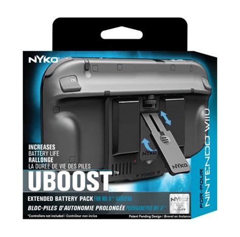 Nyko Uboost Nintendo Wii U Extended Battery Pack Extender Boost