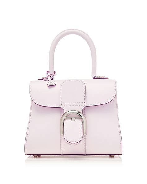 Delvaux Brillant Mini S Box Calf Leather Top Handle Bag In Pink Lyst Australia